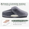 KuaiLu Womens Memory Foam Moccasin Slippers Plush House Comfy Warm Shoes(Grey)