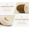 KuaiLu Womens Memory Foam Moccasin Slippers Plush House Comfy Warm Shoes(Khaki)