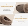 KuaiLu Womens Memory Foam Moccasin Slippers Plush House Comfy Warm Shoes(Light Brown)