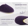KuaiLu Womens Supportive Memory Foam Slippers Felt Fuzzy Lined Heel Cushion Lightweight House Shoes for Indoor Outdoor(Purple)