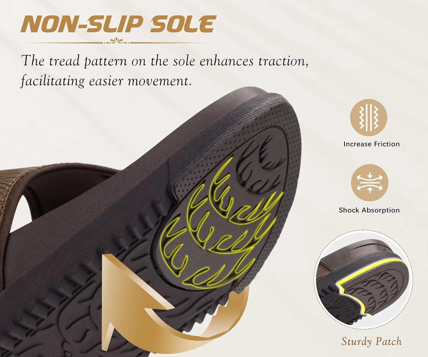 image:imageKuaiLu Flip Flops for Womens Orthotic Platform Sandals with Arch SupportBrown