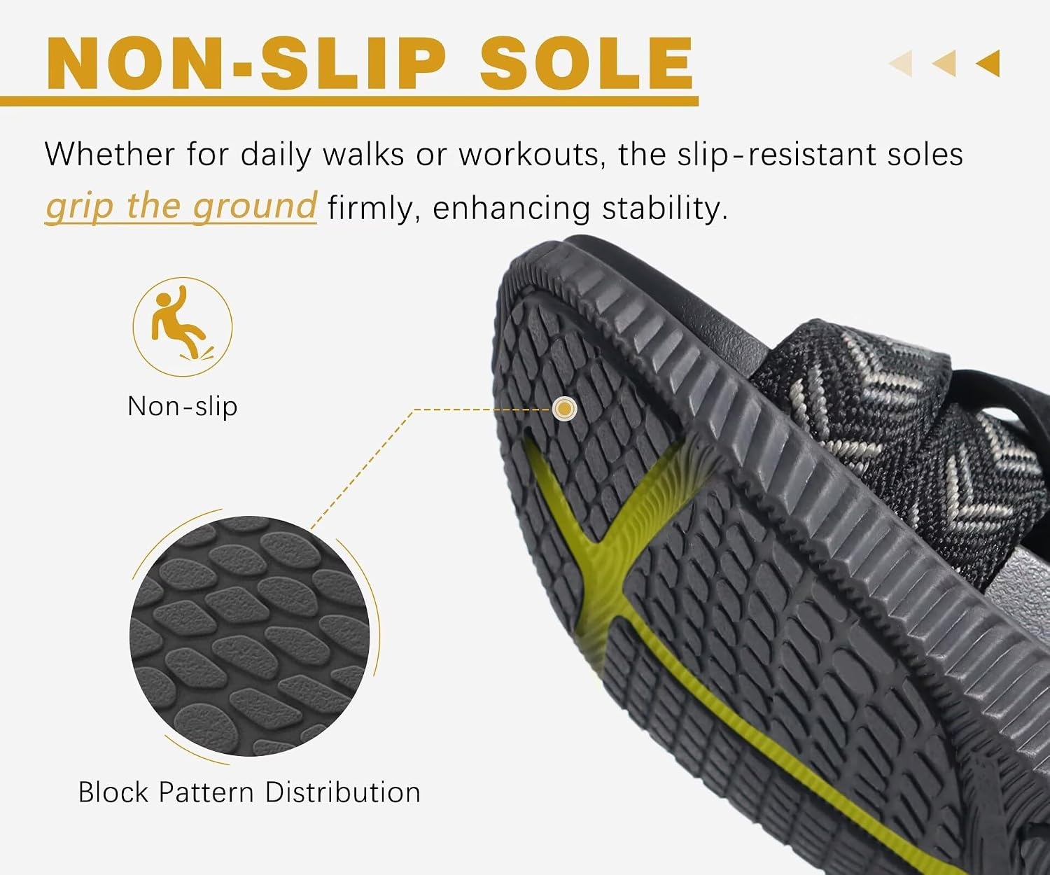 image:imageKuaiLu Womens Orthopedic Walking Sandals with Memory Foam Arch SupportBlack