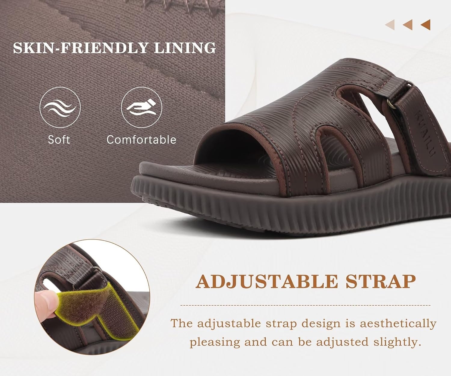 image:imageKuaiLu Womens Sandals BrownCP Size 8
