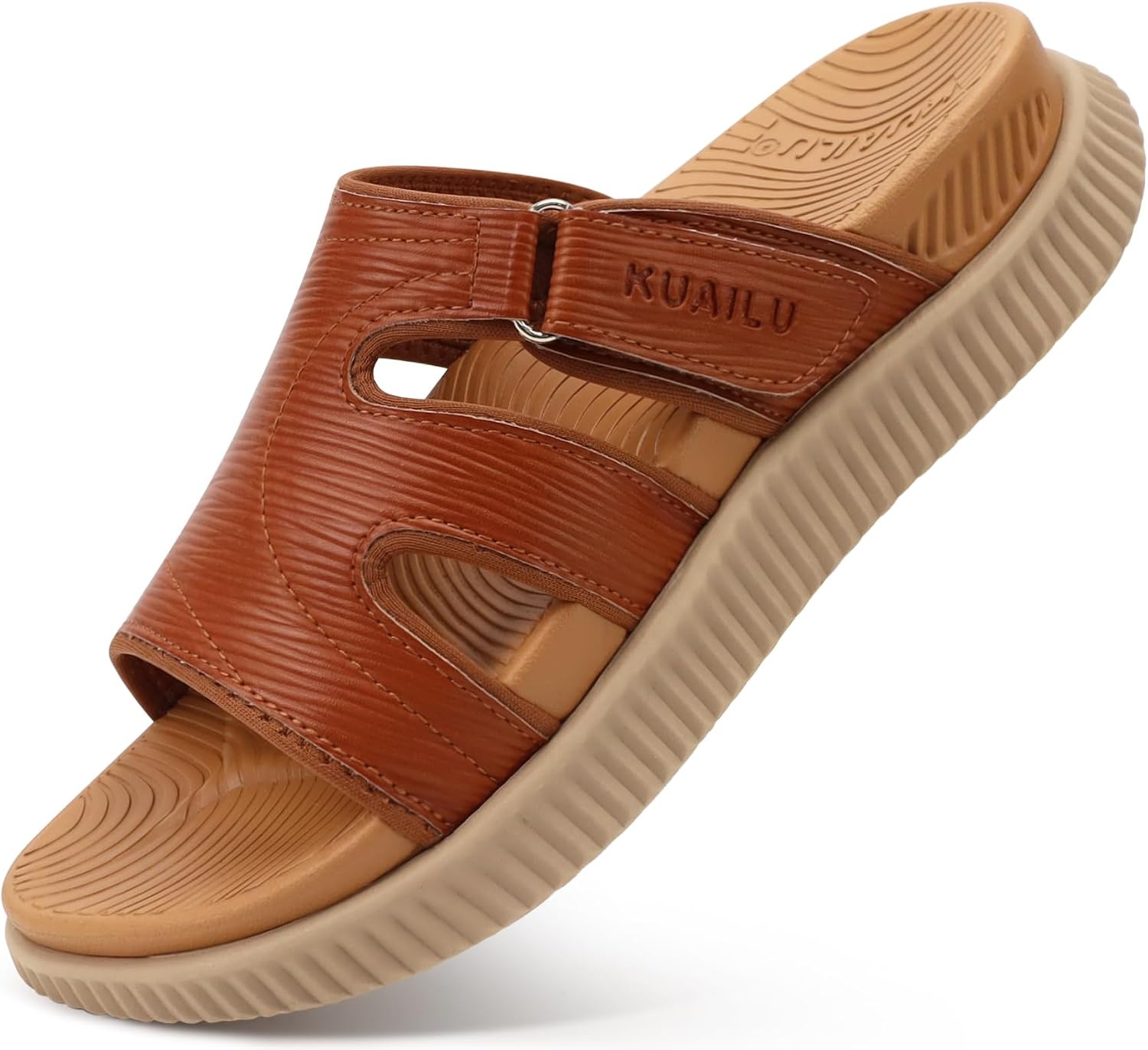 image:imageKuaiLu Womens Sandals Khaki Beige Size 8