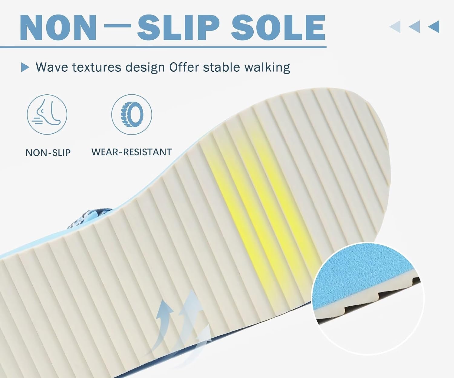 image:imageKuaiLu Womens Walking Sandals Comfortable Arch Support Summer Hiking ShoesLight Blue