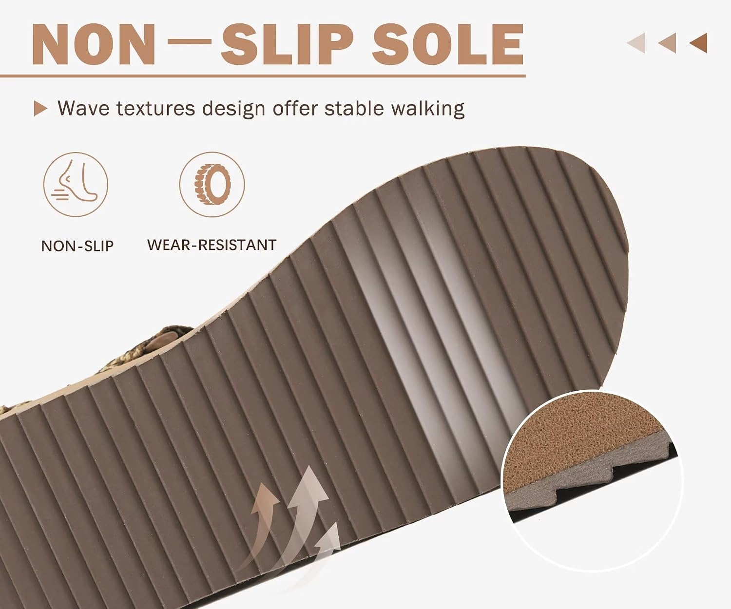 image:imageKuaiLu Womens Walking Sandals Comfortable Arch Support Summer Hiking ShoesTree Brown