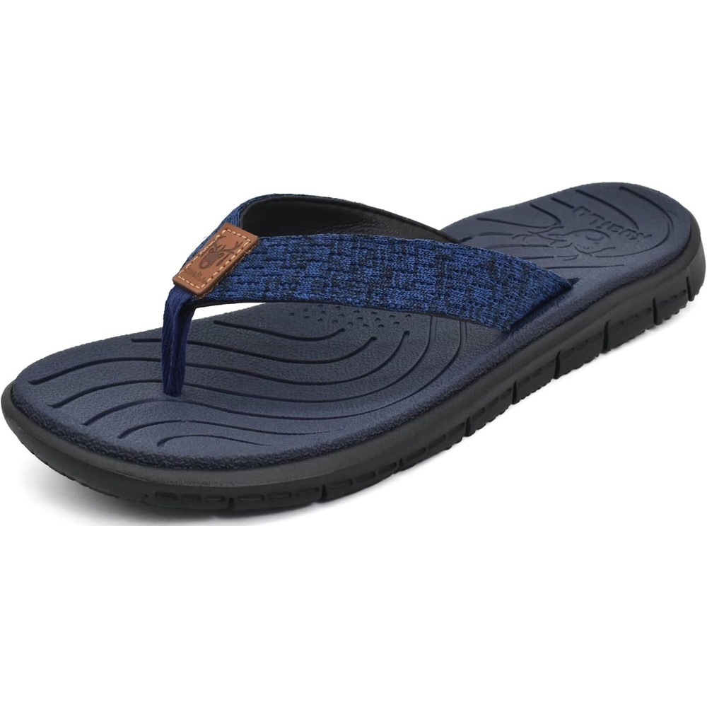 image:imageKuaiLu Casual Flip Flops for Women Lightweight Cushion Summer Beach SandalsBlue