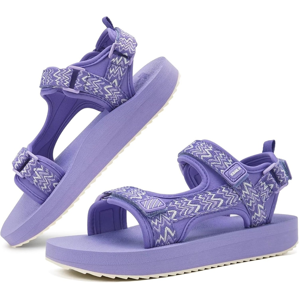 image:imageKuaiLu Womens Walking Sandals Comfortable Arch Support Summer Hiking ShoesLavender Purple
