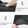 KuaiLu Casual Flip Flops for Women Lightweight Cushion Summer Beach Sandals(All Black)