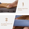 KuaiLu Casual Flip Flops for Women Lightweight Cushion Summer Beach Sandals(Denim Blue)