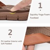 KuaiLu Casual Flip Flops for Women Lightweight Cushion Summer Beach Sandals(Khaki)