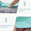 KuaiLu Casual Flip Flops for Women Lightweight Cushion Summer Beach Sandals(Lake Blue)