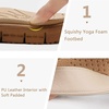 KuaiLu Casual Flip Flops for Women Lightweight Cushion Summer Beach Sandals(Nude)