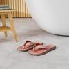 KuaiLu Casual Flip Flops for Women Lightweight Cushion Summer Beach Sandals(Pink)