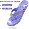 KuaiLu Casual Flip Flops for Women Lightweight Cushion Summer Beach Sandals(Purple)