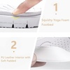 KuaiLu Casual Flip Flops for Women Lightweight Cushion Summer Beach Sandals(White)