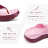 KuaiLu Flip Flops for Women with Arch Support Summer Beach Thong Sandals(Pink（go One Size Up）)