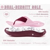 KuaiLu Flip Flops for Women with Arch Support Summer Beach Thong Sandals(Pink（go One Size Up）)