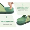 KuaiLu Flip Flops for Womens Orthotic Platform Sandals with Arch Support(Green)