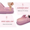 KuaiLu Flip Flops for Womens Orthotic Platform Sandals with Arch Support(Pink)