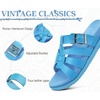 KuaiLu Gladiator Sandals for Women with Comfortable Arch Support(Blue (Go One Size Up))