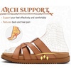 KuaiLu Gladiator Sandals for Women with Comfortable Arch Support(Khaki (Go One Size Up))