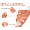 KuaiLu Gladiator Sandals for Women with Comfortable Arch Support(Orange (Go One Size Up))