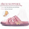KuaiLu Gladiator Sandals for Women with Comfortable Arch Support(Pink (Go One Size Up))