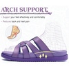 KuaiLu Gladiator Sandals for Women with Comfortable Arch Support(Purple (Go One Size Up))