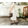 KuaiLu Womens Clog Sandals Comfortable Arch Support Chic Platform Slides(Brown(full Size Up))