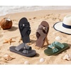 KuaiLu Womens Dressy Bow Sandals Arch Support Yoga Foam Walking Beach Slide(Black)