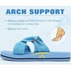 KuaiLu Womens Dressy Bow Sandals Arch Support Yoga Foam Walking Beach Slide(Blue)