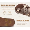 KuaiLu Womens Dressy Bow Sandals Arch Support Yoga Foam Walking Beach Slide(Brown)