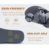 KuaiLu Womens Dressy Bow Sandals Arch Support Yoga Foam Walking Beach Slide(Grey)