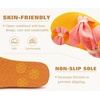 KuaiLu Womens Dressy Bow Sandals Arch Support Yoga Foam Walking Beach Slide(Orange)