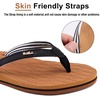 KuaiLu Womens Fashion Flip Flops Ladies Summer Beach Yoga Mat Thong Sandals(Khakiblack)