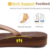 KuaiLu Womens Fashion Flip Flops Ladies Summer Beach Yoga Mat Thong Sandals(Shiny Brown)