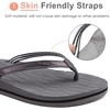 KuaiLu Womens Fashion Flip Flops Ladies Summer Beach Yoga Mat Thong Sandals(Shiny Grey)
