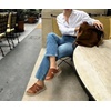 KuaiLu Womens Fashion Orthopedic Walking Thick Sandals Comfort Arch Support(Khaki Beige)