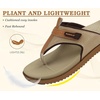 KuaiLu Womens Orthopedic Flip Flops Comfort Cushion Arch Support Sandals(Beige Khaki)