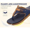 KuaiLu Womens Orthopedic Flip Flops Comfort Cushion Arch Support Sandals(Blue Khaki)