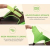 KuaiLu Womens Orthopedic Flip Flops Comfort Cushion Arch Support Sandals(Brown Green)