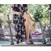 KuaiLu Womens Orthopedic Flip Flops Comfort Cushion Arch Support Sandals(Purple)
