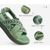 KuaiLu Womens Orthopedic Walking Sandals with Memory Foam Arch Support(Green)