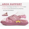KuaiLu Womens Orthopedic Walking Sandals with Memory Foam Arch Support(Pink)