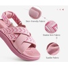 KuaiLu Womens Orthopedic Walking Sandals with Memory Foam Arch Support(Pink)