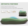 KuaiLu Womens Orthotic Flip Flops with Arch Support Cushion Recovery Sandal(Green)