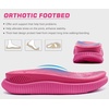 KuaiLu Womens Orthotic Flip Flops with Arch Support Cushion Recovery Sandal(Rose Red)