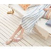 KuaiLu Womens Orthotic Flip Flops with Arch Support Yoga Mat Cushion Sandal(Beige)
