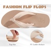 KuaiLu Womens Orthotic Flip Flops with Arch Support Yoga Mat Cushion Sandal(Beige)